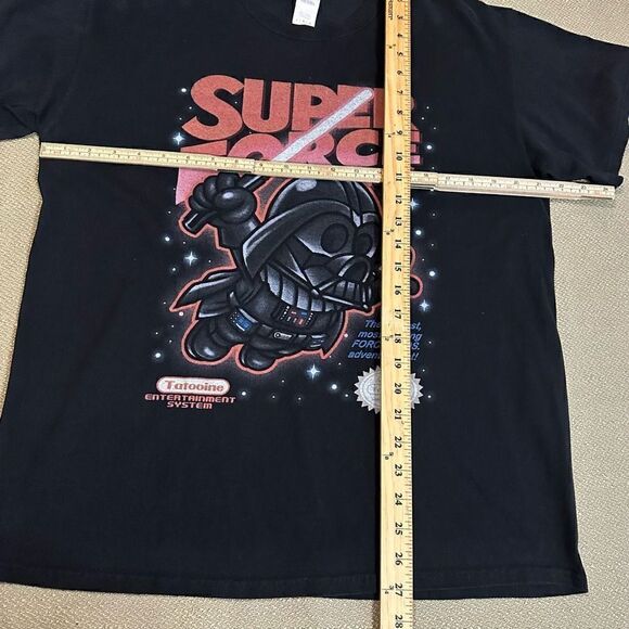 Darth Vader Star Wars Super Force Bros Mario Graphic T Shirt Mens Size Large - Picture 5 of 6